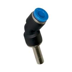 Riegler 135767.Push-in connector 45°, Plug nipple 12 mm »Blue Series« hose Ø10