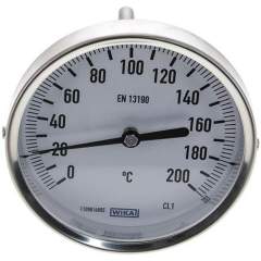 Wika TW 200100100 Bimetallthermometer, waagerecht D100/0 bis +200°C/100mm