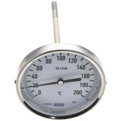 Wika TW 200100160 Bimetallthermometer, waagerecht D100/0 bis +200°C/160mm