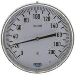 Wika TW 200160100 Bimetallthermometer, waagerecht D160/0 bis +200°C/100mm