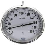 Wika TW 200160200 Bimetallthermometer, waagerecht D160/0 bis +200°C/200mm