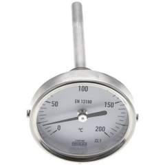Wika TW 20063100 Bimetallthermometer, waagerecht D63/0 bis +200°C/100mm