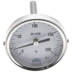 Wika TW 2006363 Bimetallthermometer, waagerecht D63/0 bis +200°C/63mm