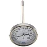 Wika TW 20080160 Bimetallthermometer, waagerecht D80/0 bis +200°C/160mm