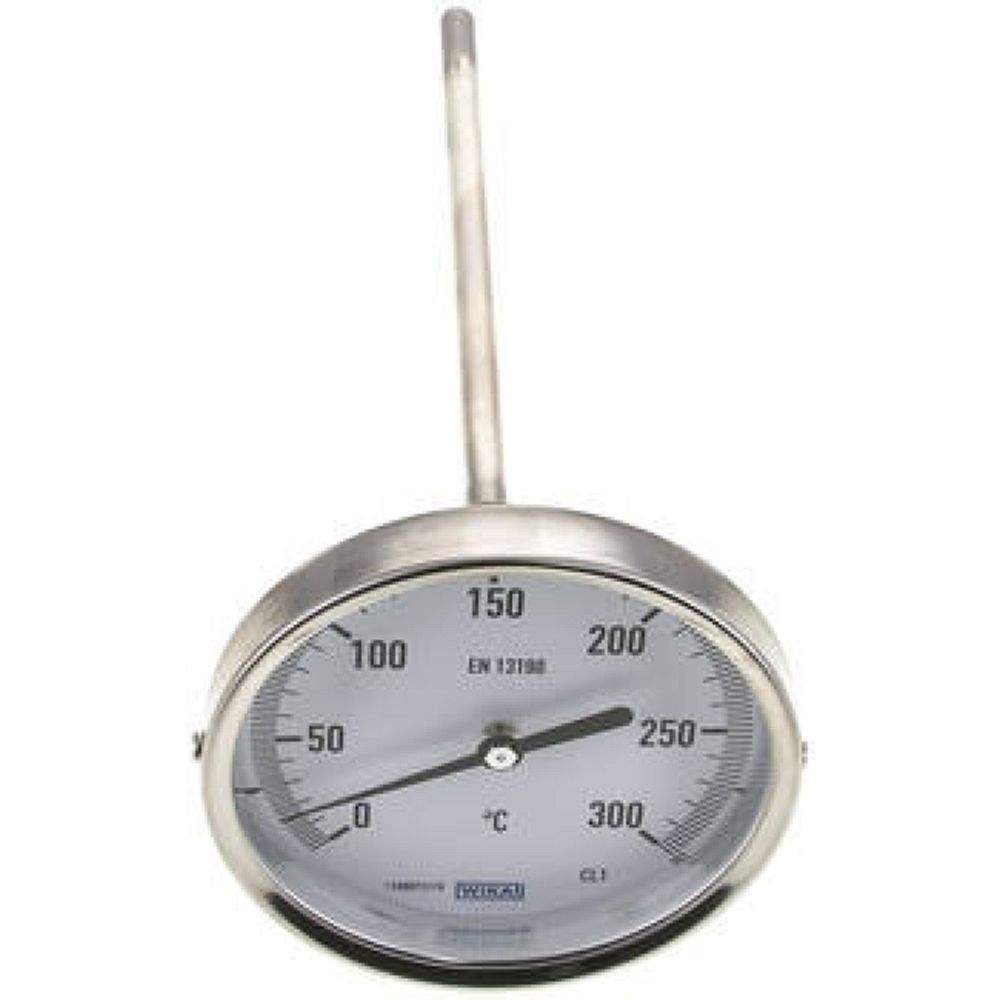 Wika TW 300100200 Bimetallthermometer, waagerecht D100/0 bis +300°C/200mm