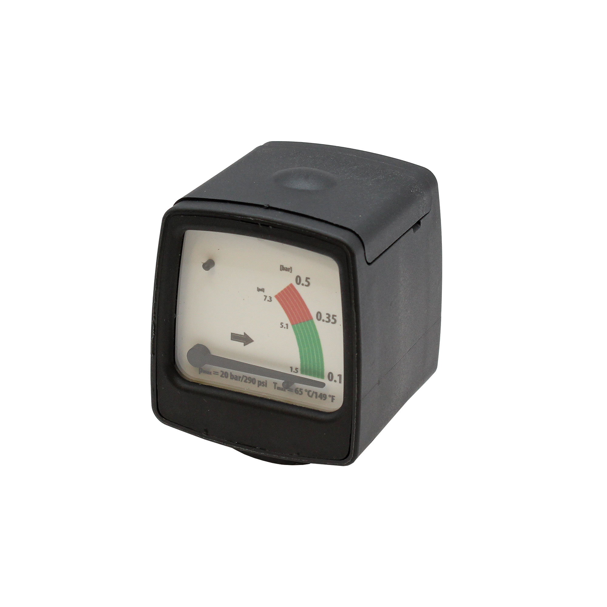 Differential pressure gauge, square, for FUTURA and multifix series - Riegler 156358