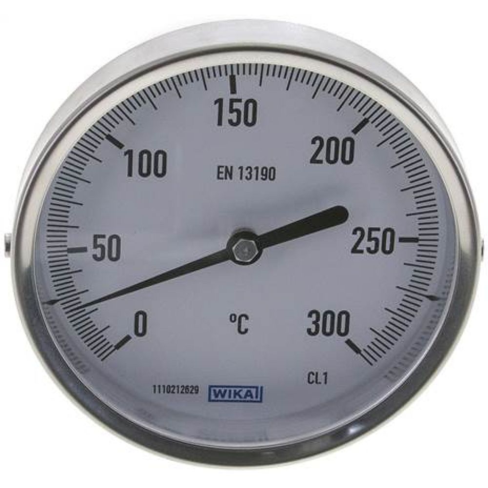 Wika TW 30010063 Bimetallthermometer, waagerecht D100/0 bis +300°C/63mm