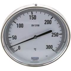 Wika TW 300160160 Bimetallthermometer, waagerecht D160/0 bis +300°C/160mm