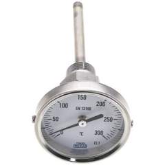 Wika TW 30063100 Bimetallthermometer, waagerecht D63/0 bis +300°C/100mm