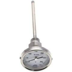 Wika TW 30063160 Bimetallthermometer, waagerecht D63/0 bis +300°C/160mm