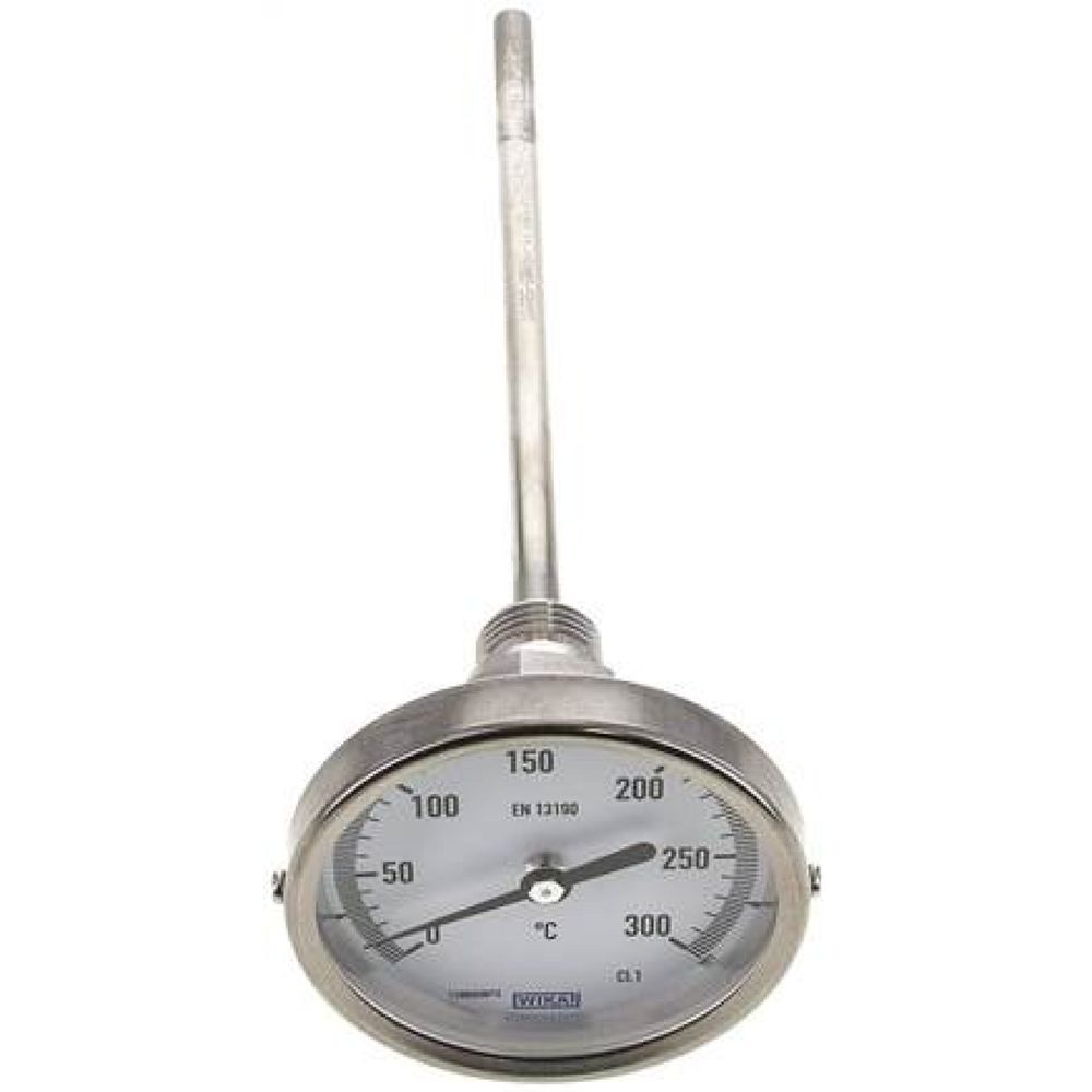 Wika TW 30080200 Bimetallthermometer, waagerecht D80/0 bis +300°C/200mm