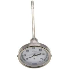 Wika TW 30080200 Bimetallthermometer, waagerecht D80/0 bis +300°C/200mm