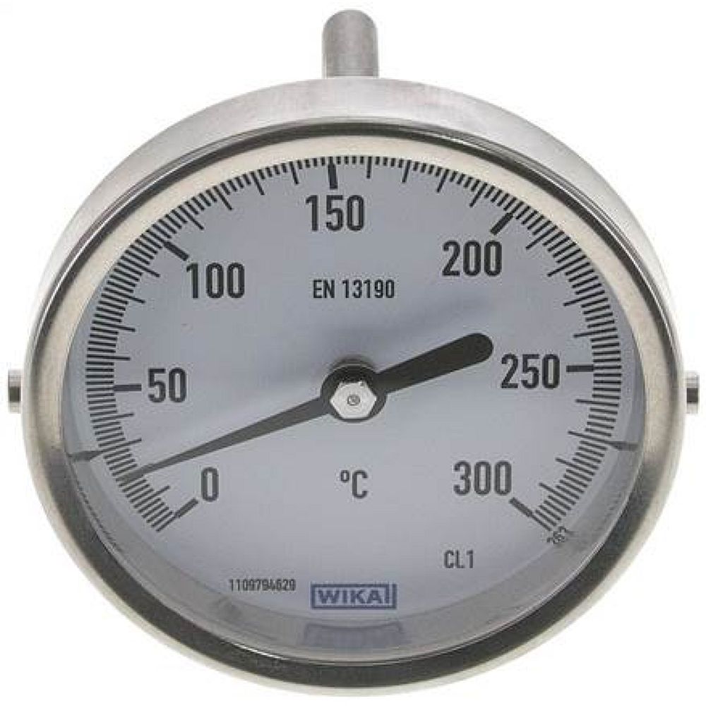 Wika TW 3008063 Bimetallthermometer, waagerecht D80/0 bis +300°C/63mm