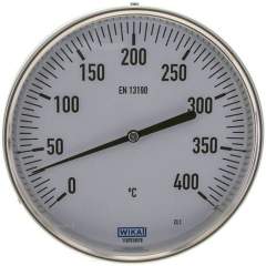 Wika TW 40016063 Bimetallthermometer, waagerecht D160/0 bis +400°C/63mm