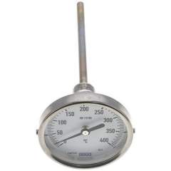 Wika TW 40080160 Bimetallthermometer, waagerecht D80/0 bis +400°C/160mm