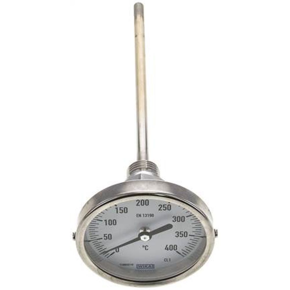 Wika TW 40080200 Bimetallthermometer, waagerecht D80/0 bis +400°C/200mm