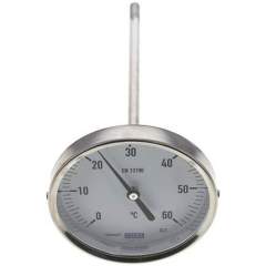 Wika TW 60100200 Bimetallthermometer, waagerecht D100/0 bis +60°C/200mm