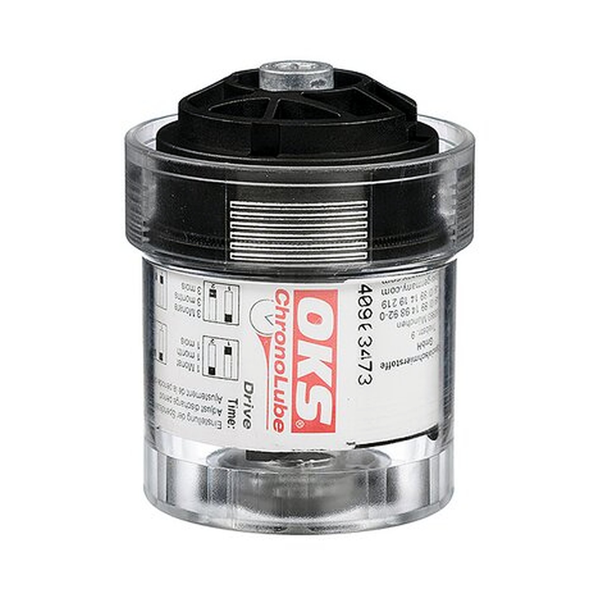 ChronoLube Antrieb, lubricant for servicing and maintenance, servicing and maintenance of machines
