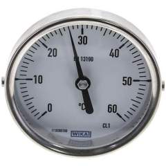 Wika TW 608063 Bimetallthermometer, waagerecht D80/0 bis +60°C/63mm
