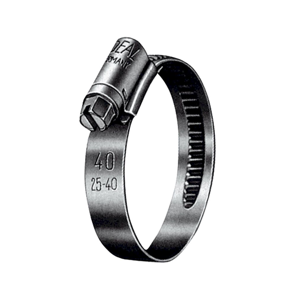 Riegler 114236. Schneckengewinde-Schl.schelle, Edelstahl (W5), 80 - 100 mm, 9 mm