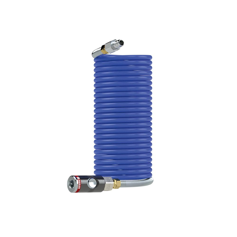 Riegler 158144. Spiralschl.-Kupplung-Set, Sicherheitskuppl., PA, ø 10x8, 7,5 m