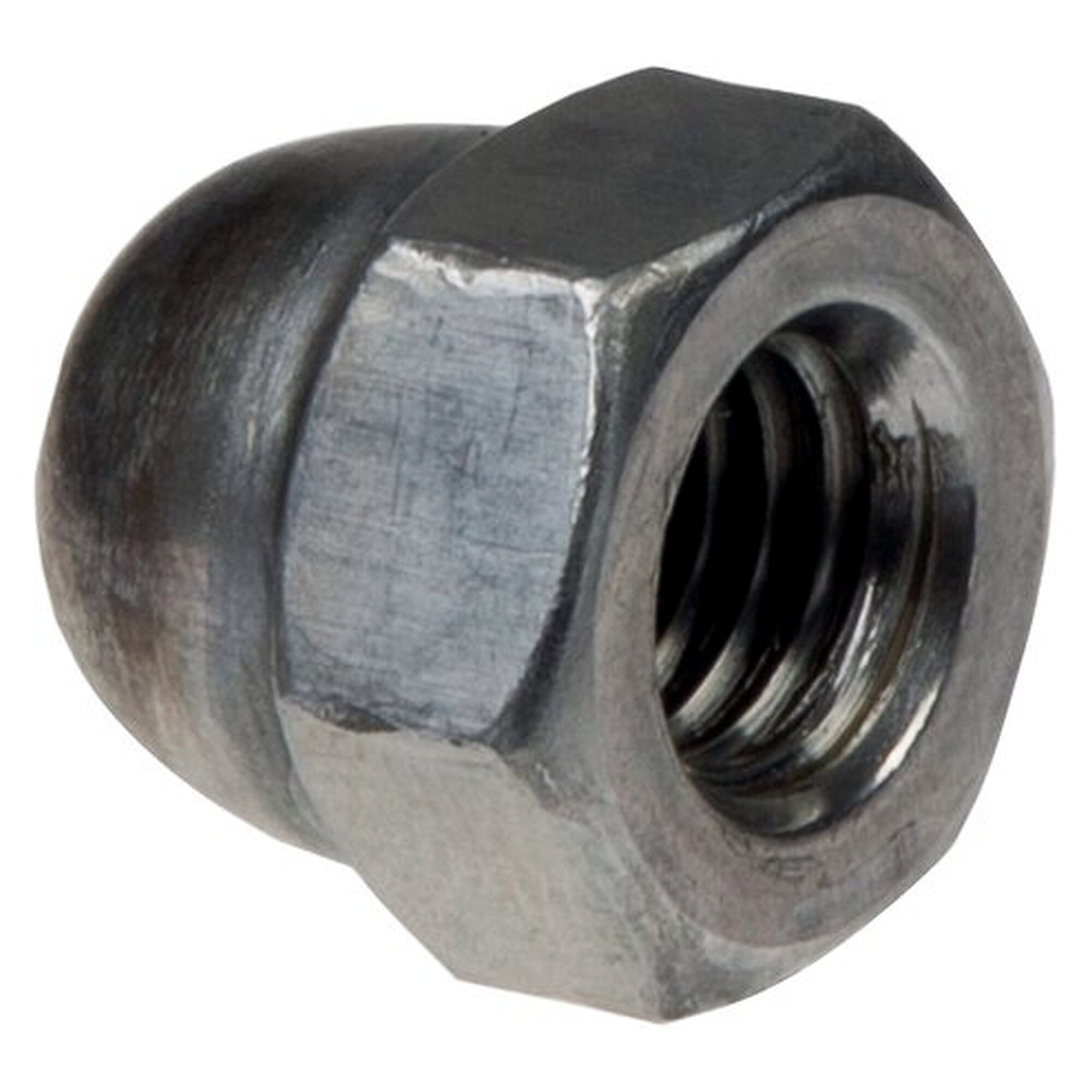 cap nut, hoch, DIN 1587, M 10, plain steel (black), Dk 16,0 mm