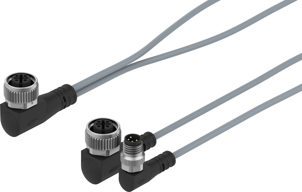 Verbindungsleitung NEDV-L2R1-V7-M12W3-K-0.1L1-N-M8W4-0.2R1 - Festo 2384165