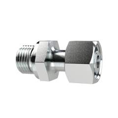 Riegler 158952.Adjustable male connector, G 1/2o.,Pipe ext.Ø14, galvanised steel