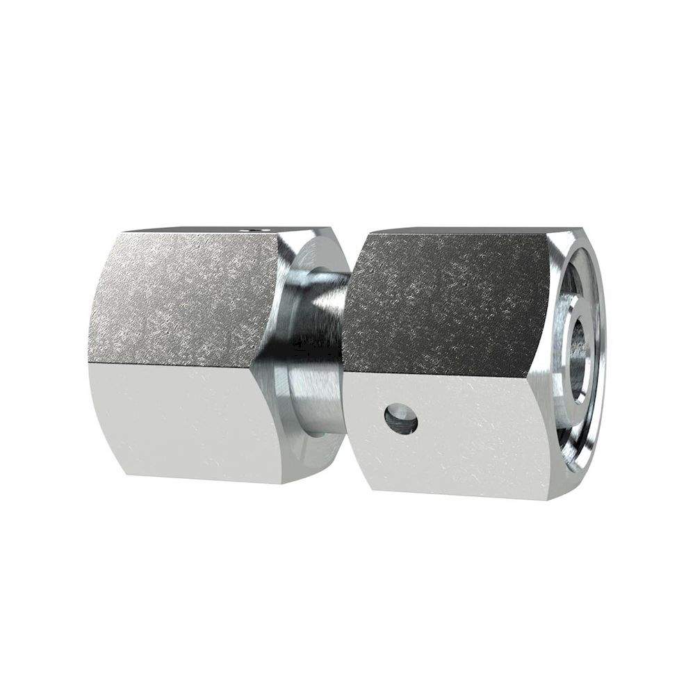 Riegler 158964.Adjustable straight fitting, Pipe ext. Ø 25, galvanised steel