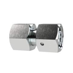 Riegler 158957. Einstellbare gerade Verschraubung, Rohr-Außen-Ø 6, Stahl verz.