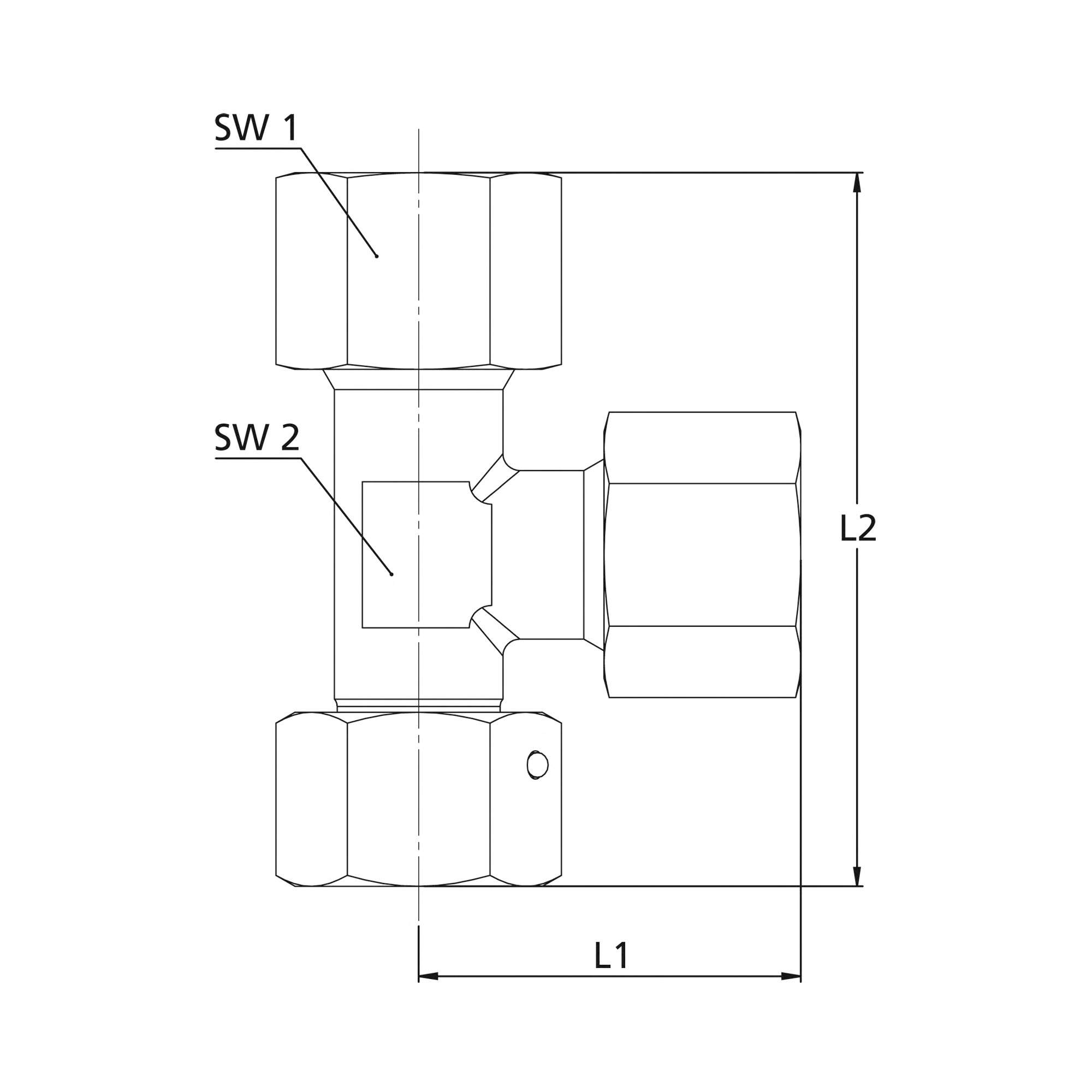 Adjustable L screw connection, Pipe ext. Ø 10, galvanised steel - Riegler 159042