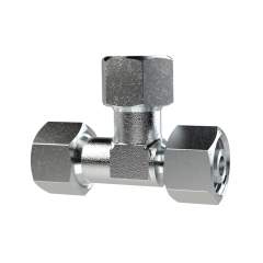 Riegler 159044.Adjustable L screw connection, Pipe ext. Ø 15, galvanised steel