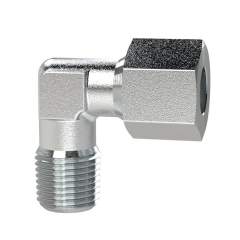 Riegler 112165.Angled screw-in fitting, R 1/8 o., Pipe exterior Ø 4 mm