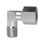 Riegler 159177. Winkel-Einschraubverschraubung, NPT 1/2 a., Rohr-Ø15, Stahl verz.