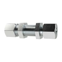 Riegler 159228.Bulkhead connector, Pipe exterior Ø 12 mm, galvanised steel