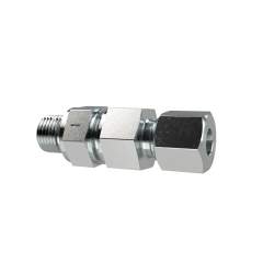 Riegler 159477. Rückschlagvent., G3/8a., Rohr-AØ 12mm, PN max. 400, Stahl verz.