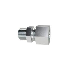 Riegler 159495.Straight screw-in fitting, M8o. Pipe ext.Ø4, galvanised steel