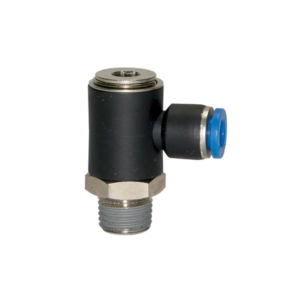 Riegler 109381.Push-in L-fitting »Blue Series«, rotating, R 1/8 o.