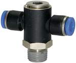 Riegler 109573.Push-in T-fitting »Blue Series«, rotating, R 1/8 o.