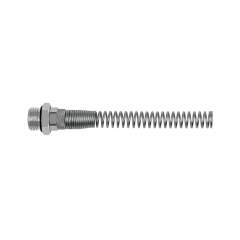 Riegler 110652.Straight screw-in fitting, Kink protection spring, G 1/4 o.