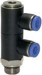 Riegler 109646.L-multi-distributor »Blue Series«, 2-fold, rotating, G 1/4 o.