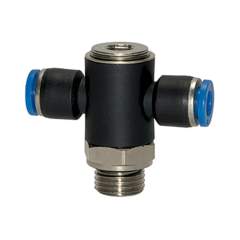 Riegler 109568.Push-in T-fitting »Blue Series«, rotating, G 1/4 o.
