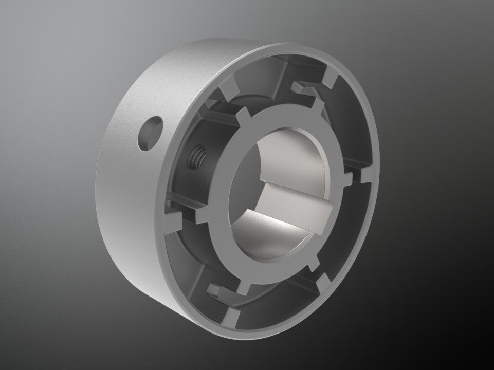 KTR 10007170. Roflex 80 Pocket part 1.0 Ø20H7 key  DIN 6885/1-JS9 thread