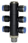 Riegler 109781.T-multi-distributor »Blue Series«, 6-fold, rotating, R 1/4 o.