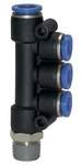 Riegler 109735.T-multi-distributor »Blue Series«, rotating, R 1/8 o.