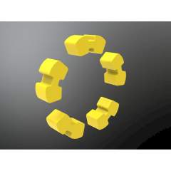 KTR 10004546. Roflex 68 Set torsion damper PUR 92 Sh-A 5 piece