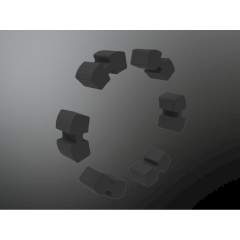 KTR 10004552. Roflex 125 Roflex 125 Satz Torsionsdämpfer NBR 80 Sh-A 6 Stück