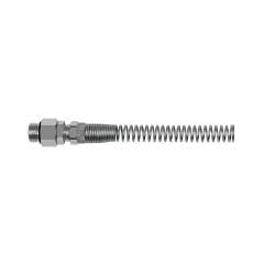Riegler 110658.Straight screw-in fitting, Kink protection spring rotating