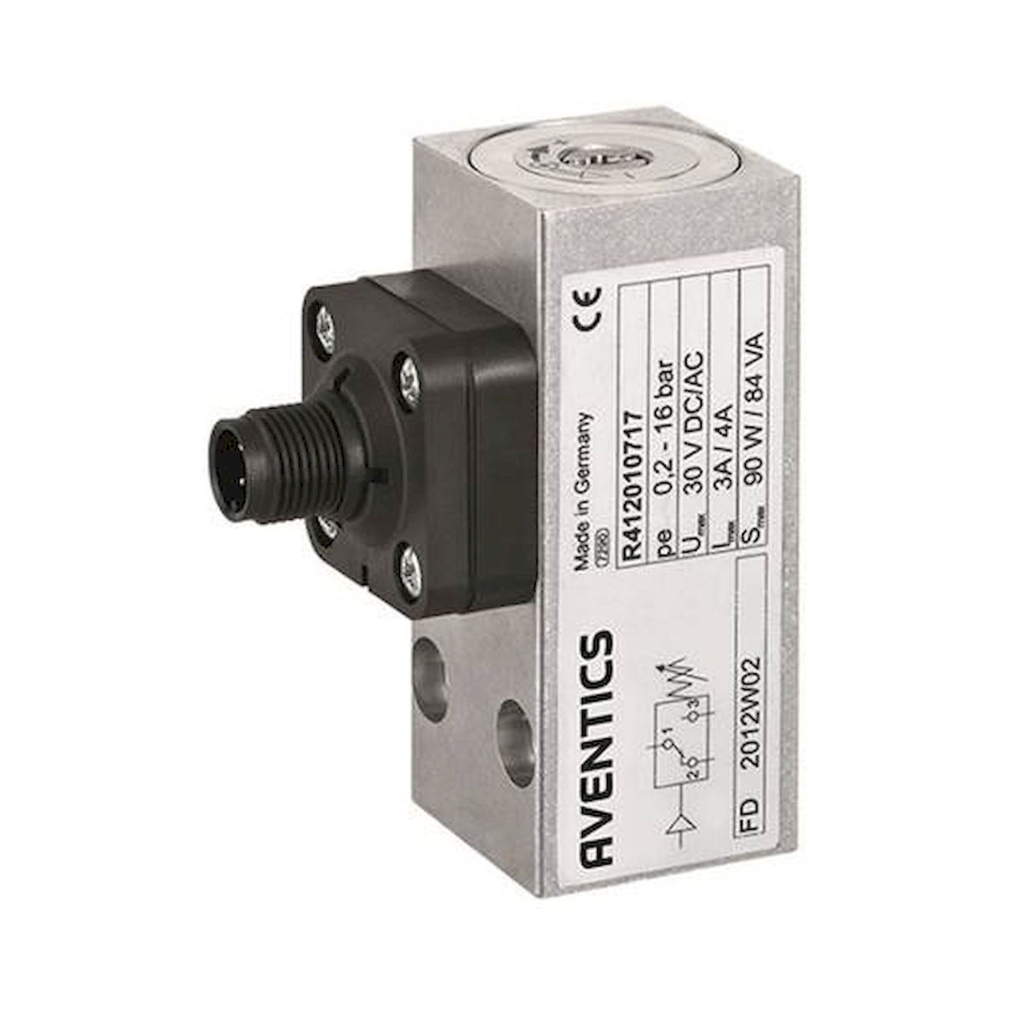 Pressure Switch, Serie PM1, type PM1-M3-F001-V09-000-M12X1-NONE - Aventics R412010719