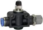 Riegler 109969.Throttle check valve »Blue Series«, Straight, R 1/2 o.